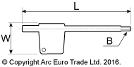 Sumitomo Torx Wrench dimensions